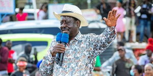Azimio Party leader Raila Odinga during a rally in Utawala on Sunday, December 4, 2022..jpg