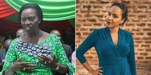 Combination image of Narc Kenya leader Martha Karua and NTV journalist Olive Burrows