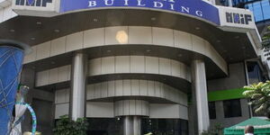 A photo showing National the Hospital Insurance Fund (NHIF) headquarters in Nairobi.