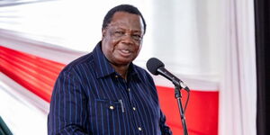 COTU boss Francis Atwoli speaking during a meeting on August 31, 2024.