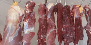Meat in a butchery