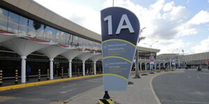 Jomo Kenyatta International Airport in Nairobi. 
