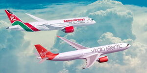 Kenya Airways and Virgin Atlantic Flights Mid-air.