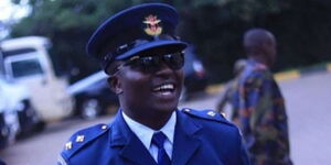 CDF Francis Ogolla's Aide Captain Hillary Litali. 