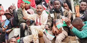 A photo of Kenyas at the 60th Mashujaa Day celebrations at the Kericho Green Stadium on October 20, 2023.
