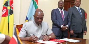 President William Ruto signs the Privatisation bill into law in October 2023.