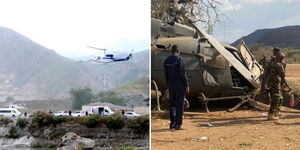 Rescue missions for the helicopter that killed Iranian President Ebrahim Raisi (left) and the chopper that crashed killing CDF Francis Ogolla.