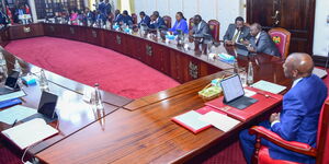 President William Ruto chairing a Cabinet meeting at State House on June 27, 2023.