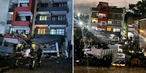 The Uthiru building that collapsed in Nairobi on Tuesday night
