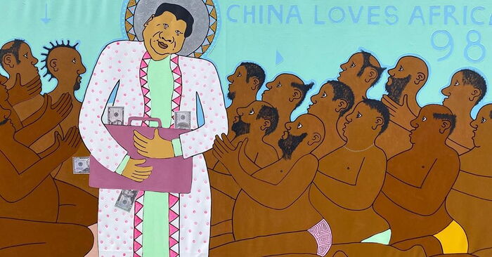 A piece from the 'China Loves Africa' collection.
