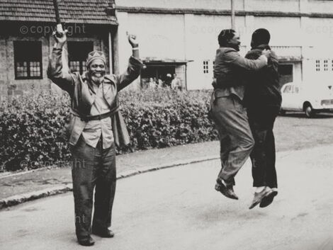An undated image of Former presidents, Jomo Kenyatta (left), Mwai Kibaki and Panafricanist Tom Mboya.