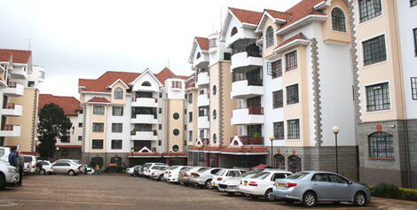 A block of apartments in Nairobi, Kenya.