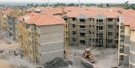 A housing estate under construction.