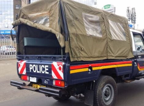 A police car in Kenya