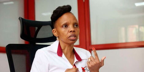 The Kenya Universities and Colleges Central Placement Service (KUCCPS) Chief Executive Officer Agnes Mercy Wahome during an interview in her office in Upper Hill, Nairobi, on February 19, 2021.NATION