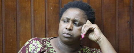 Malindi MP Aisha Jumwa in court in October 2019 after being charged with murder and incitement to violence