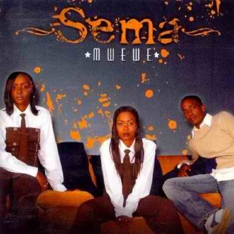 Sanaipei Tande, Pam Waithaka, and Kevin Waweru seen on an album cover after winning 'Coca Cola Pop Stars East Africa' in 2004