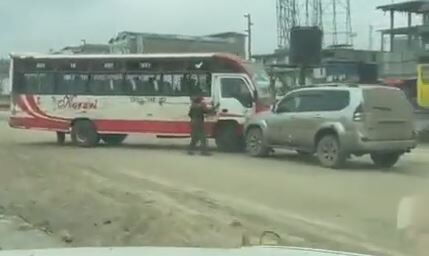 An Image of The Matatu that Rammed Into a Personal Car on Wednesday, August 11.