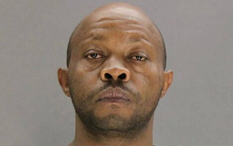 An up-close photo Billy Kipkorir Chemirmir, a Kenyan immigrant in the US facing multiple murder charges.