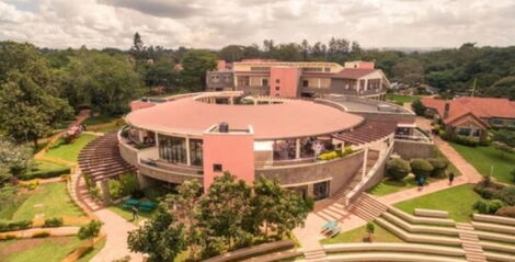 An aerial view of the International School of Kenya.