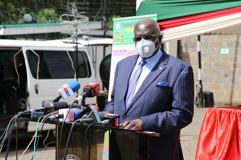 Education CS George Magoha announces the 2020 KCSE results on Monday, May 10, 2021.