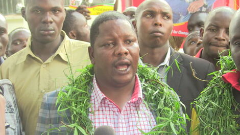 Endebess MP Robert Pukose during a past ceremony