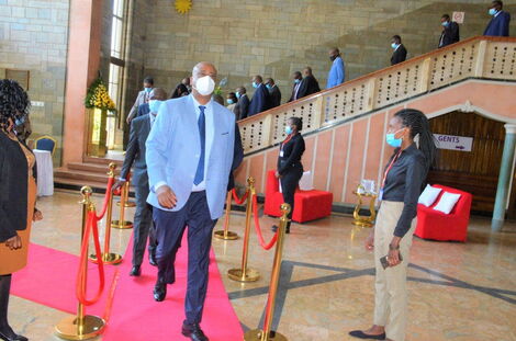 General Badi during the issuance of bursary cheque at Chatter hall on Tuesday, February 2021
