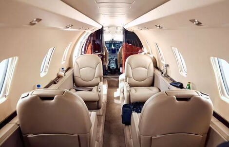The interior of Gulfstream G450 