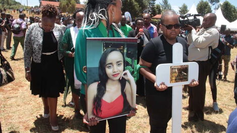 The late Ivy Wangechi, a medical student at the Moi Teaching and Referral Hospital (MTRH) in Eldoret, who was hacked to death in April 2019.