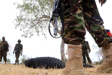 KDF officers during a past operation