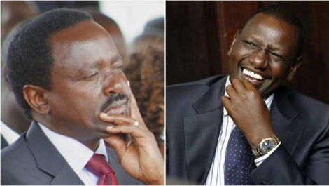 An image of Kalonzo and Ruto