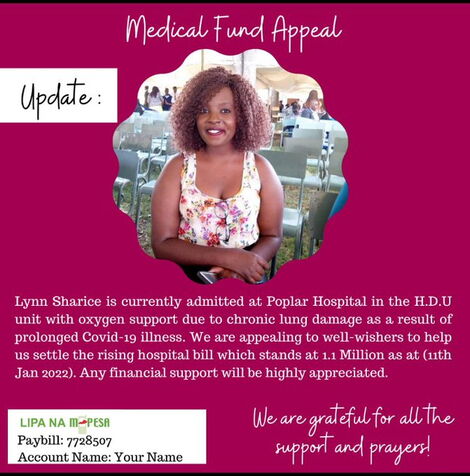 Kenyans have banded together to help the family of Lynn Sharice, after her demise.