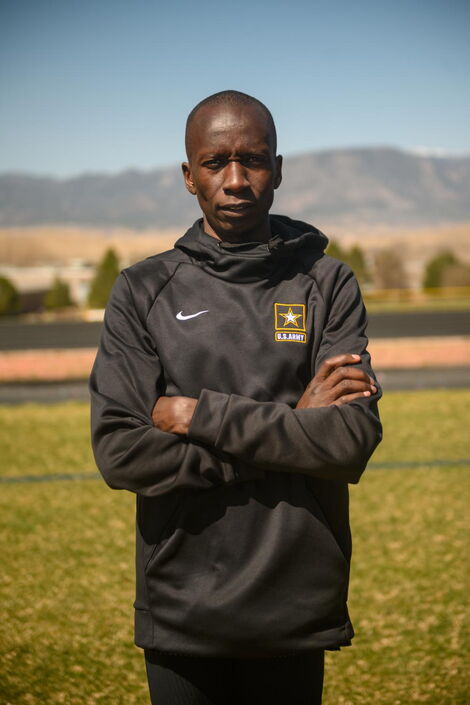 File photo of Staff Sgt Leonard Korir serving in the US Army