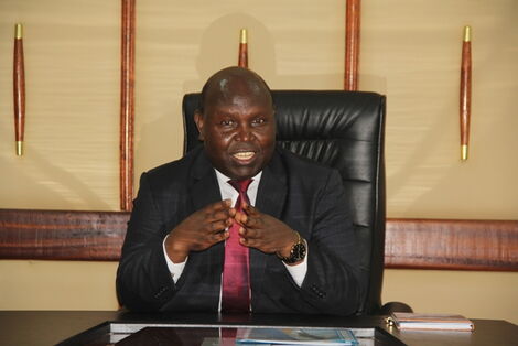 Mining and Petroleum Chief Administrative Secretary (CAS) John Musonik in his office.