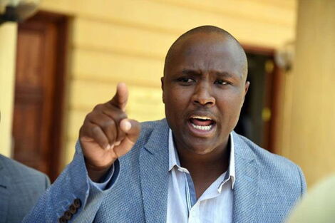 Nadi Hills MP Alfred Keter addressing the press at a past event.