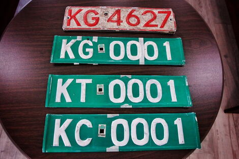 The new set of plates are 