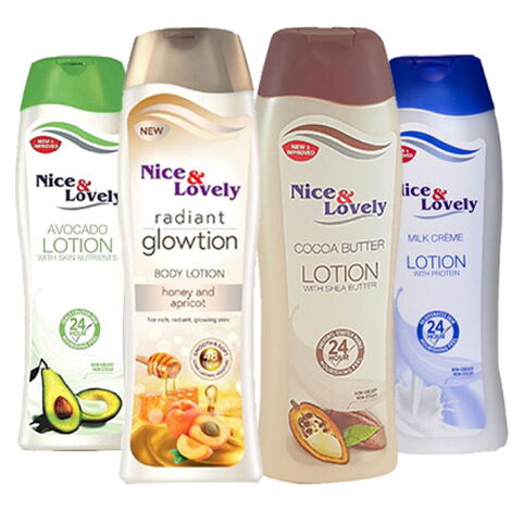 Nice and Lovely body lotion products.
