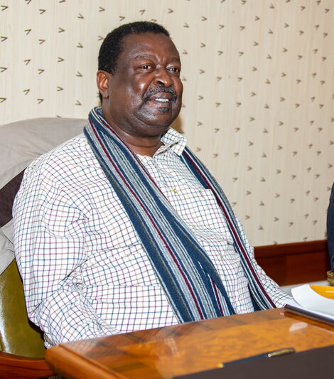 ANC Musalia Mudavadi during One Kenya Alliance meeting at Hermosa Gardens in Karen on Tuesday, July 20, 2021