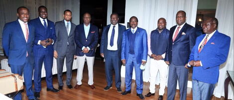 Photo of a section of the elected leaders of One Kenya Alliance's respective parties taken on June 30, 2021.