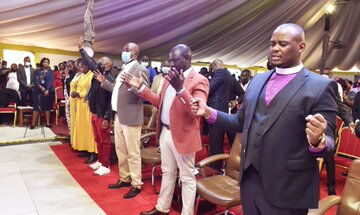 DP,William Ruto attending service at Newbreed City Chapel Kiambu County