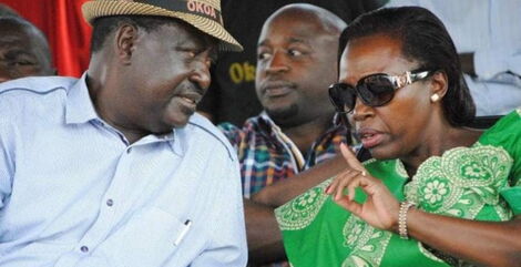 An image of Raila and Karua