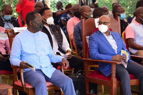 An image of Raila and Wanjigi