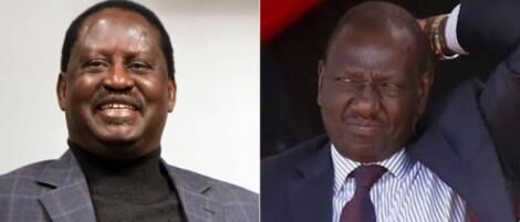 William Ruto and Raila Odinga