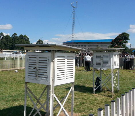 Some of the equipment set up at Kenya Meteorological Department.