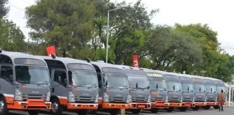 An image of a new fleet of Super Metro buses unveiled during launch on November 4, 2021. 