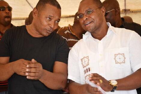 The late Kenneth Kamto and Governor Amason Kingi