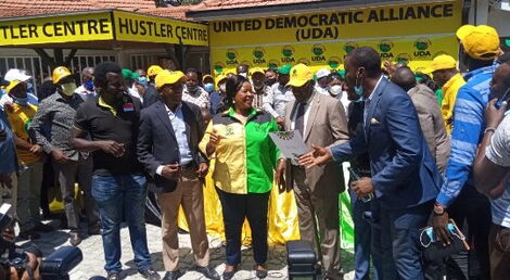 United Democratic Alliance Candidates getting their by-election certificates after endorsement by DP William Ruto on January 8, 2021.