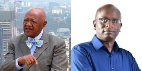 A collage image of David Mutiso (Left) and Julius Talaam (Right).