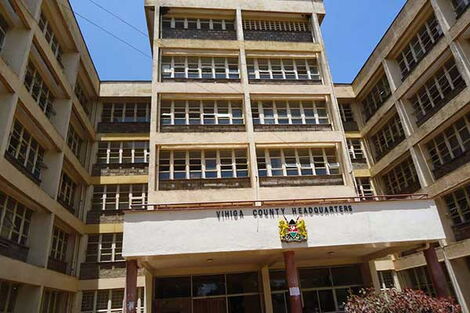 A photo of Vihiga County headquarters in Mbale Town