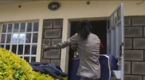 Former Churchill comedian being evicted from his house on April 1, 2021.